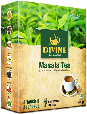 

SHINE FOODS Divine Pure Assam Blend Spices Masala Tea Box(200 g)