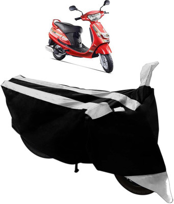SHOOLIN Two Wheeler Cover for Mahindra(Gusto, Black, Silver)