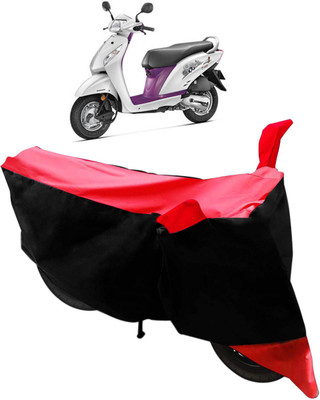 Flipkart SmartBuy Two Wheeler Cover for Honda(Activa i, Black, Red)