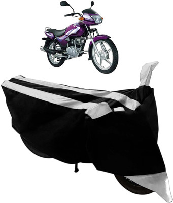 Purpleheart Two Wheeler Cover for TVS(Star City, Black, Silver)