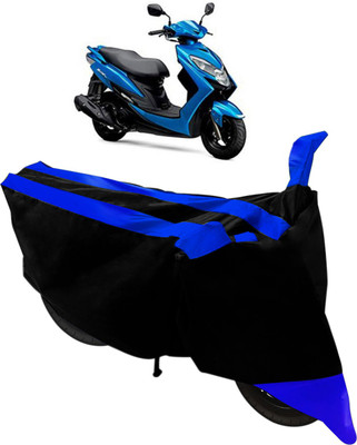 Purpleheart Two Wheeler Cover for Suzuki(Swish, Black, Blue)