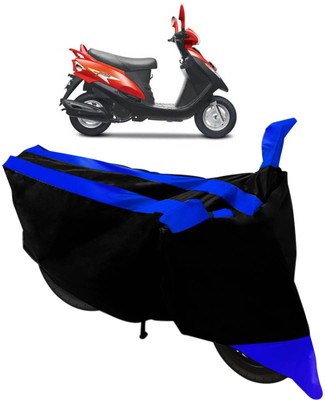 Flipkart SmartBuy Two Wheeler Cover for Mahindra(Flyte, Black, Blue)