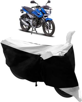 Flipkart SmartBuy Two Wheeler Cover for Bajaj(XCD 125cc, Black, Silver)