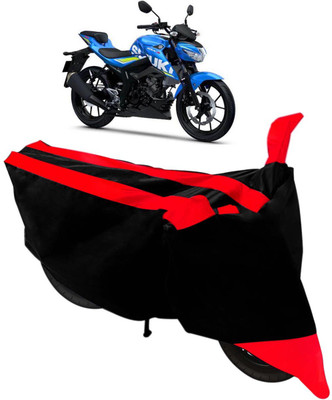 Flipkart SmartBuy Two Wheeler Cover for Suzuki(GSX, Black, Red)