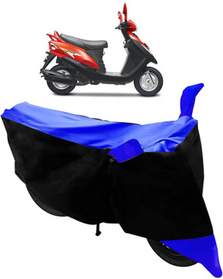 Flipkart SmartBuy Two Wheeler Cover for Mahindra(Flyte, Black, Blue)