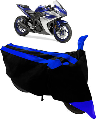 Flipkart SmartBuy Two Wheeler Cover for Yamaha(YZF R25, Black, Blue)