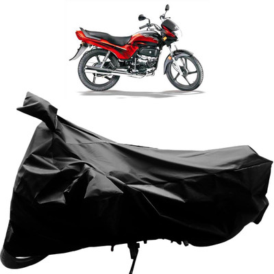 Purpleheart Two Wheeler Cover for Hero(Passion Plus, Black)
