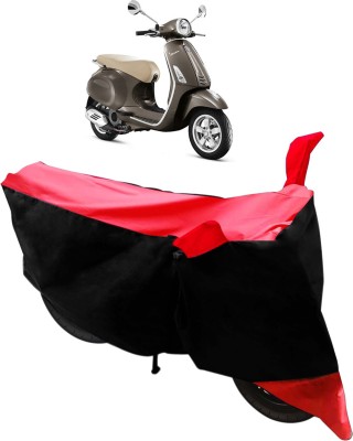 Flipkart SmartBuy Two Wheeler Cover for Piaggio(Vespa SXL, Black, Red)