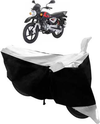 Flipkart SmartBuy Two Wheeler Cover for Bajaj(Boxer, Black, Silver)