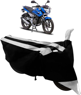 Purpleheart Two Wheeler Cover for Bajaj(XCD 125cc, Black, Silver)