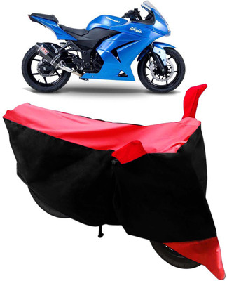 Flipkart SmartBuy Two Wheeler Cover for Kawasaki(Ninja 250, Black, Red)