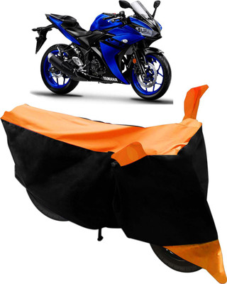 Flipkart SmartBuy Two Wheeler Cover for Yamaha(YZF, Black, Orange)