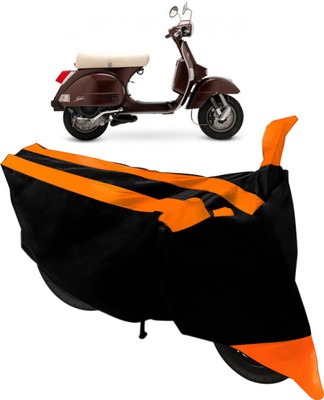 Purpleheart Two Wheeler Cover for TVS(Star Euro, Black, Orange)