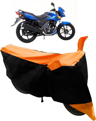 Flipkart SmartBuy Two Wheeler Cover for TVS(Flame SR125, Black, Orange)