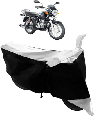 SHOOLIN Two Wheeler Cover for Bajaj(CT100, Black, Silver)