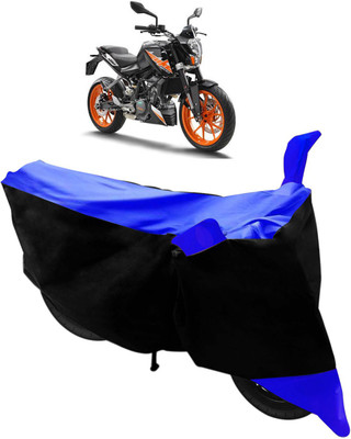 Purpleheart Two Wheeler Cover for KTM(Duke 200, Black, Blue)