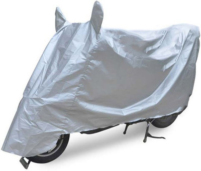 Royalrich Two Wheeler Cover for Mahindra(Pantero, Silver)