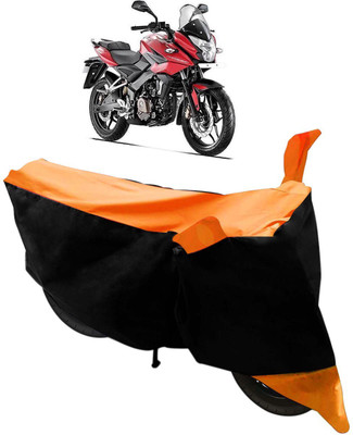 Flipkart SmartBuy Two Wheeler Cover for Bajaj(XCD 125cc, Black, Orange)
