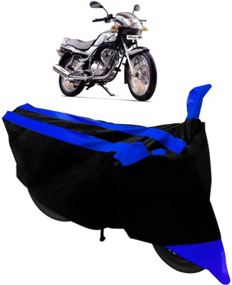 Flipkart SmartBuy Two Wheeler Cover for TVS(Fiero F2, Black, Blue)