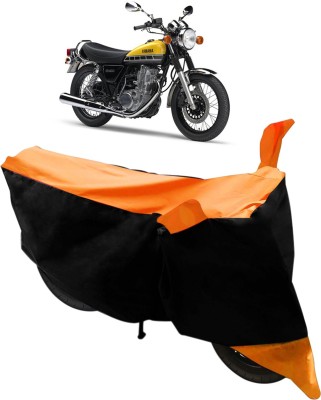 Flipkart SmartBuy Two Wheeler Cover for Yamaha(RD 350, Black, Orange)