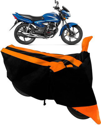 Flipkart SmartBuy Two Wheeler Cover for Honda(CB Shine, Black, Orange)