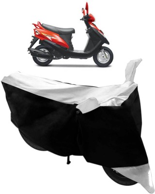 Flipkart SmartBuy Two Wheeler Cover for Mahindra(Flyte, Black, Silver)