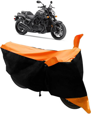 Purpleheart Two Wheeler Cover for Yamaha(SZ X, Black, Orange)