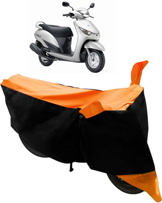 Flipkart SmartBuy Two Wheeler Cover for Yamaha(Alpha, Black, Orange)