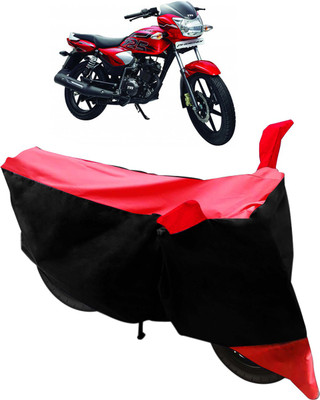 Flipkart SmartBuy Two Wheeler Cover for TVS(Phoenix 125, Black, Red)