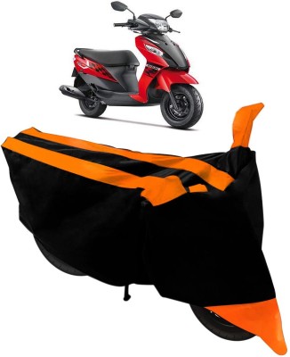 Flipkart SmartBuy Two Wheeler Cover for Suzuki(Let's, Black, Orange)