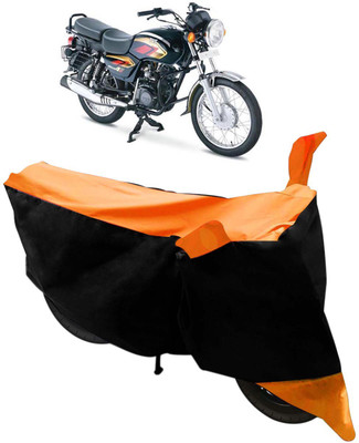 Flipkart SmartBuy Two Wheeler Cover for TVS(Max 4R, Black, Orange)