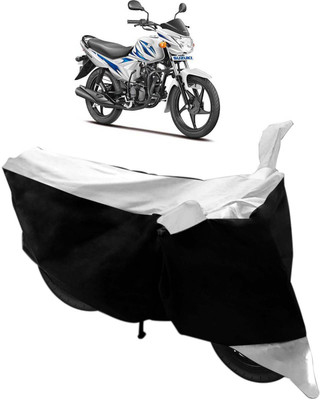 Purpleheart Two Wheeler Cover for Suzuki(Hayate, Black, Silver)