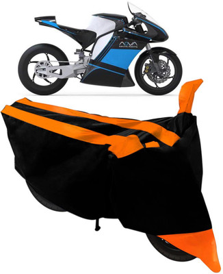 Flipkart SmartBuy Two Wheeler Cover for Kinetic(Nova, Black, Orange)