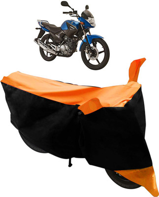 Purpleheart Two Wheeler Cover for Yamaha(YBR 125, Black, Orange)
