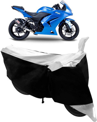 Flipkart SmartBuy Two Wheeler Cover for Kawasaki(Ninja 250, Black, Silver)