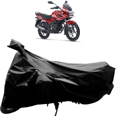 Purpleheart Two Wheeler Cover for Bajaj(Discover 150 f, Black)