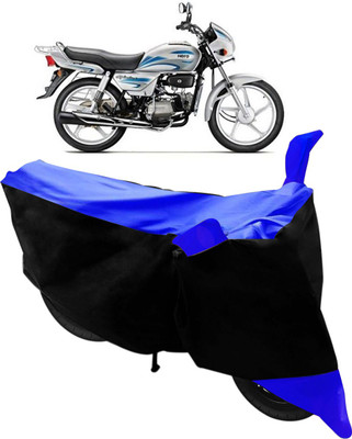 Flipkart SmartBuy Two Wheeler Cover for Hero(Splendor, Black, Blue)