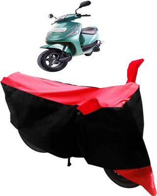 Flipkart SmartBuy Two Wheeler Cover for Mahindra(Kine, Black, Red)
