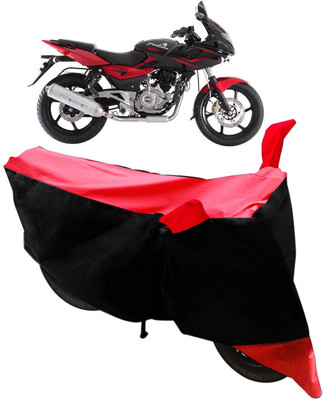 Flipkart SmartBuy Two Wheeler Cover for Bajaj(Pulsar 220 DTS-i, Black, Red)