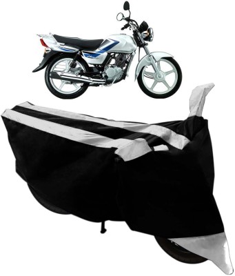 SHOOLIN Two Wheeler Cover for Suzuki(Heat, Black, Silver)