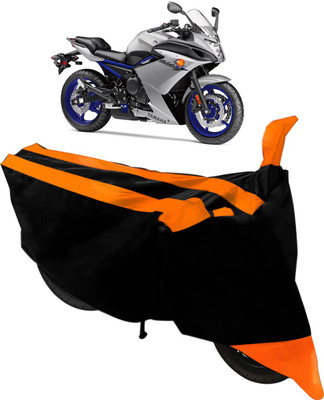 Purpleheart Two Wheeler Cover for Yamaha(RX 100, Black, Orange)