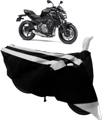 Purpleheart Two Wheeler Cover for Kawasaki(Z800, Black, Silver)
