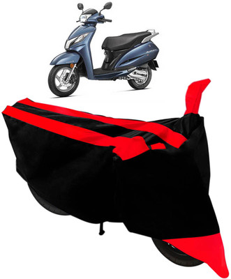 Flipkart SmartBuy Two Wheeler Cover for Honda(Activa, Black, Red)