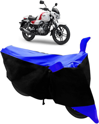 Flipkart SmartBuy Two Wheeler Cover for Bajaj(V 150, Black, Blue)