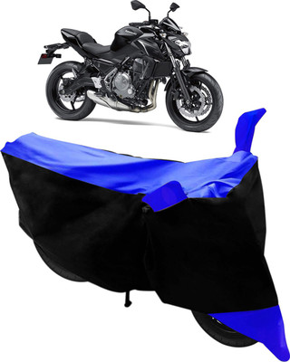 Flipkart SmartBuy Two Wheeler Cover for Kawasaki(Z800, Black, Blue)