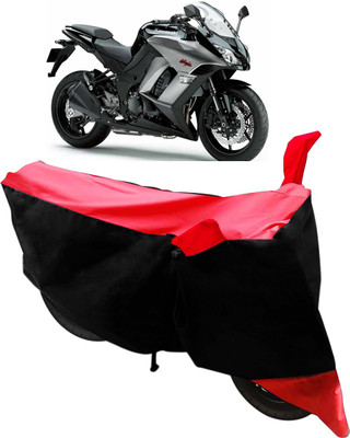 Flipkart SmartBuy Two Wheeler Cover for Kawasaki(Ninja 1000, Black, Red)