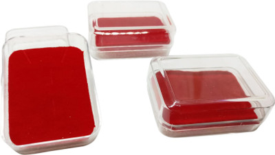 

Aumni Crafts Plastic Earring Packing Display Box 4.5x3.2x1.8cm Rectangle Red (Pack of 12 pieces) Plastic Earring Box Vanity Box(Red)