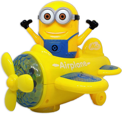 

Jack Royal Minion Hot Speed Omni Directional Airplane Toy for Kids (COLOR MAY VARY AS PER THE AVAILABILITY)(Yellow, Blue), Blue;yellow