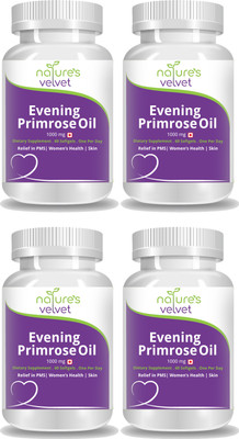 

Natures Velvet Lifecare Evening Primrose Oil 1000mg, , 60 Softgels - Pack of 4(1000 mg)
