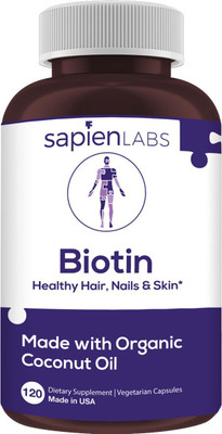 

SAPIEN BODY Biotin Vitamin B7 for Hair, Skin & Nails Vitamins Capsule by Sapien Labs(120 No)